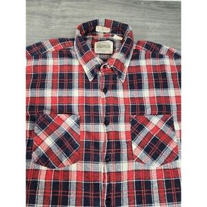 Saugatuck Flannel Shirt Mens Large Red‎ Dry Goods Company Gorpcore